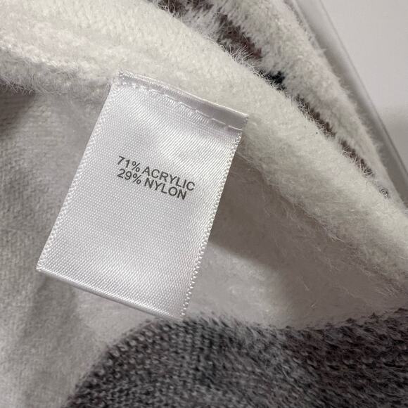 Rachel Zoe Women's Cardigan in Cream Brown Black Pattern Super Soft Size Small - Picture 5 of 7